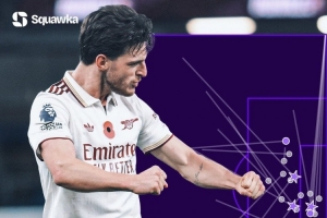 太强！赖斯2025年各赛事创造23次重大机会，英超球员同期最多